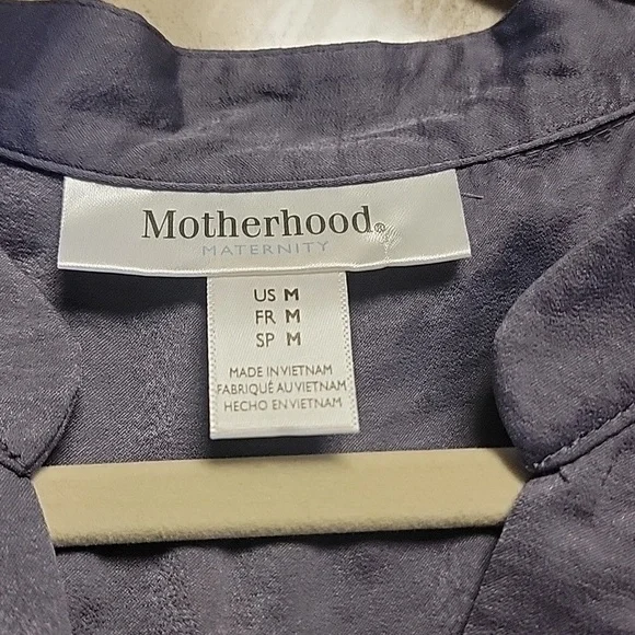 Motherhood Maternity Sleeveless Button-up Dress w/Belt - Picture 5 of 16